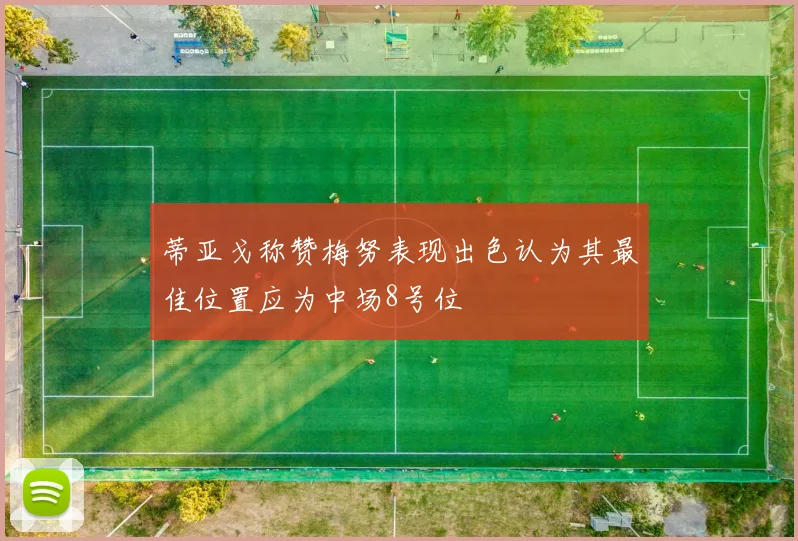蒂亚戈称赞梅努表现出色认为其最佳位置应为中场8号位